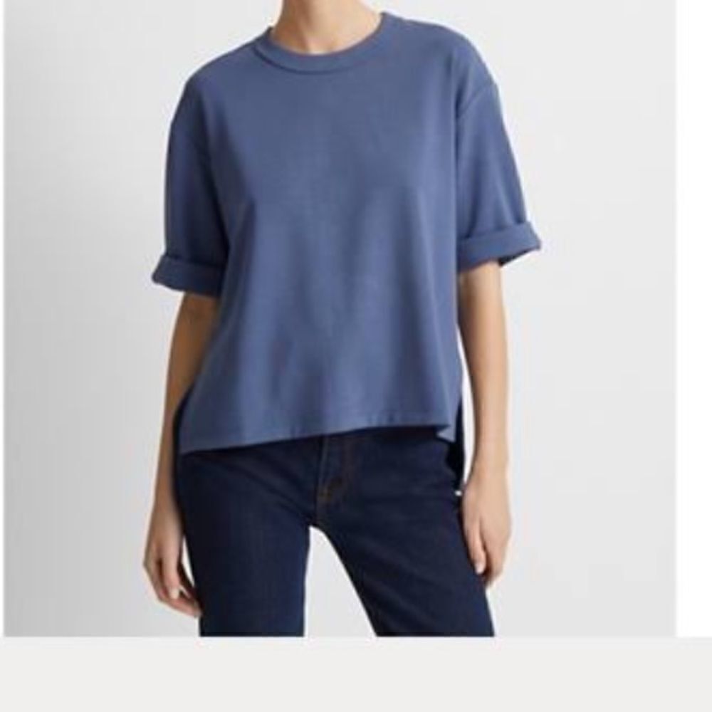 CLUB MONACO
Side Slit Top With Hi-Lo Hem- Beige - Picture 6 of 7